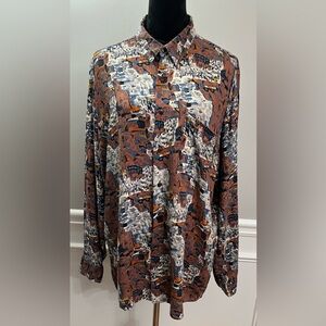 EUC Keneville Vintage Button Down Shirt-size Large